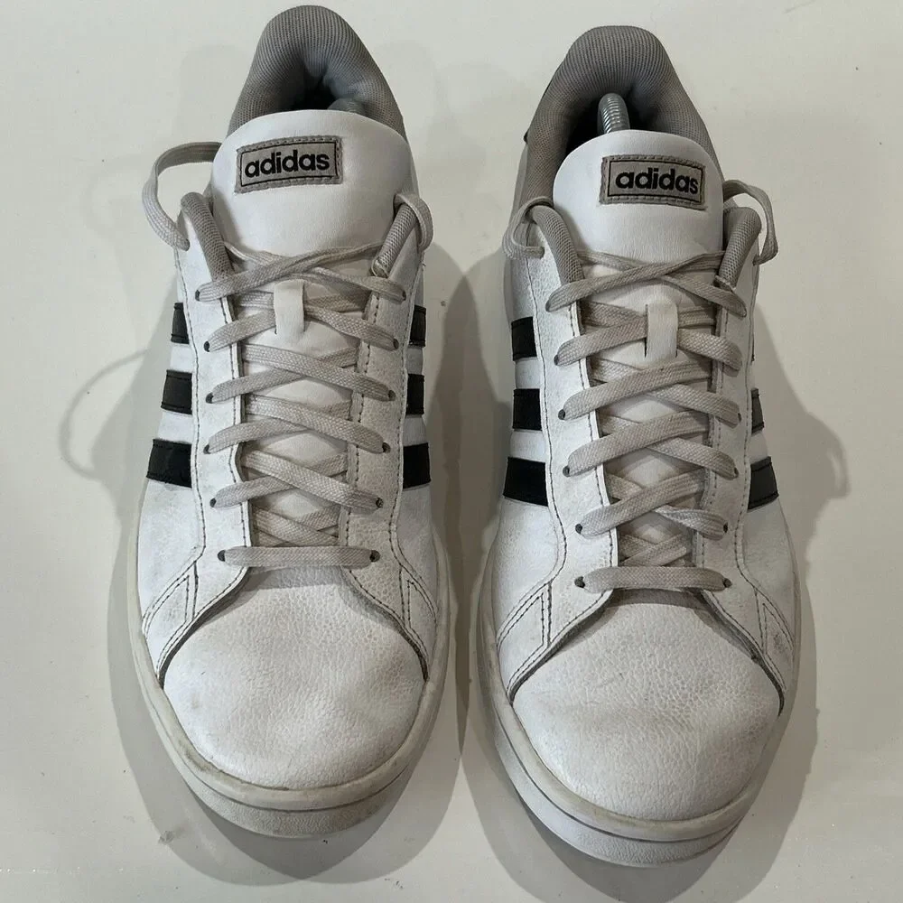 Adidas Mens Grand Court F36392 White Casual Shoes Sneakers Size 12
